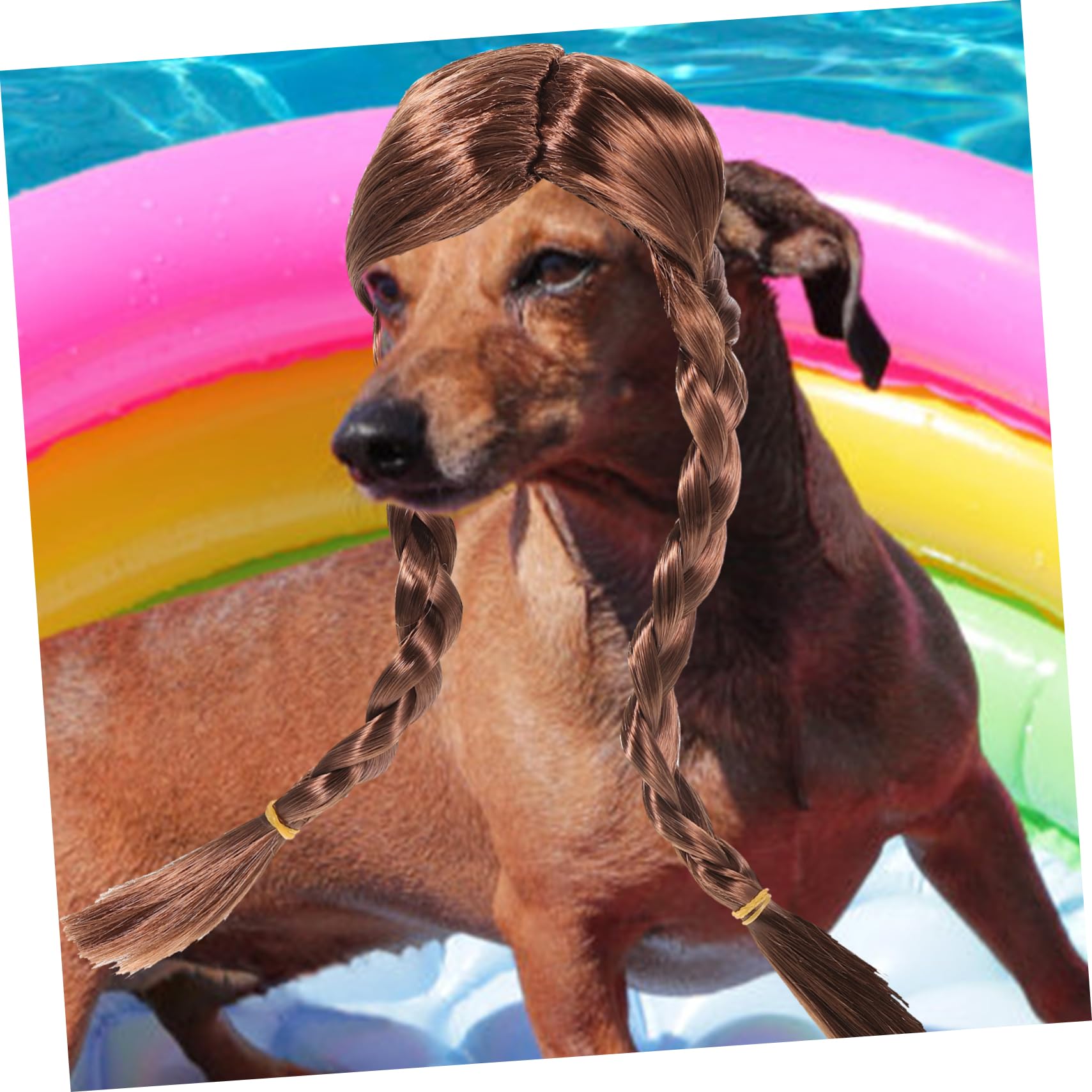 Amazon | VANZACK 犬編組かつら子犬編組かつら子犬編組頭飾り